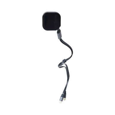 Gambar Otto Klasse Charger Mobil Reel 30 Watt Type C & Lightning - Hitam
