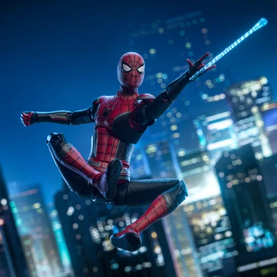 Gambar Top Gear Zd 7 Inci Infinite Action Figure X Spiderman Upgrade Suit No Way Home