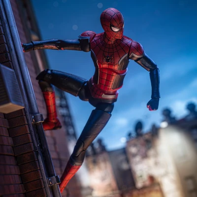 Gambar Top Gear Zd 7 Inci Infinite Action Figure X Spiderman Upgrade Suit No Way Home