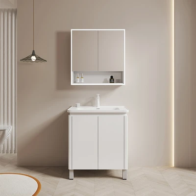 Gambar Fosa Nava Set Kabinet Kamar Mandi PVC - Putih