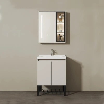 Gambar Fosa Terra Set Kabinet Kamar Mandi PVC - Putih/Krem