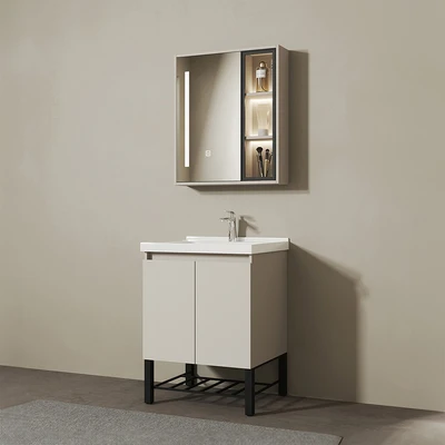 Gambar Fosa Terra Set Kabinet Kamar Mandi PVC - Putih/Krem