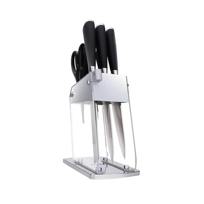 Gambar Culinart Set 7 pcs Gladius Forged Pisau & Gunting Dengan Blok Penyimpanan