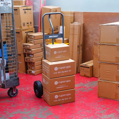 Gambar Maxbuilt 47x55x131 cm Troli Barang 250 Kg - Abu-Abu