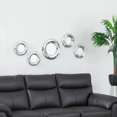 Gambar Informa Dekorasi Dinding Set 5 pcs - Silver