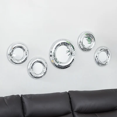 Gambar Informa Dekorasi Dinding Set 5 pcs - Silver