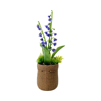 Gambar Informa Bunga Artifisial Bellf Dengan Pot 10x10x22 cm - Ungu