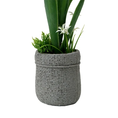 Gambar Informa Bunga Artifisial Grape Hyacinth Dengan Pot 9x9x23 cm - Putih