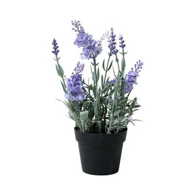 Gambar Informa Bunga Artifial Lavender Dengan Pot 12x12x27 cm - Biru