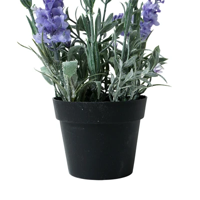 Gambar Informa Bunga Artifial Lavender Dengan Pot 12x12x27 cm - Biru