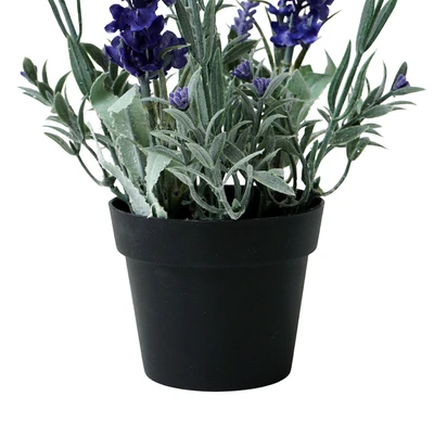 Gambar Informa Bunga Artifial Lavender Dengan Pot 12x12x27 cm - Ungu
