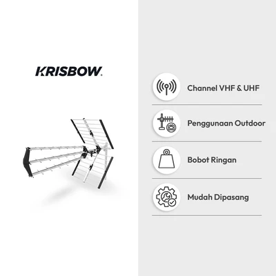 Gambar Krisbow Antena TV Outdoor E2169U4216N - Hitam