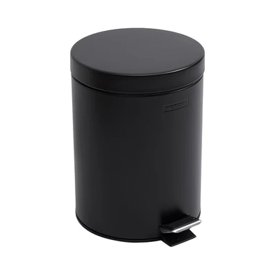 Gambar Krisbow Tempat Sampah Pedal Stainless Steel Round 5 Liter V2 - Hitam
