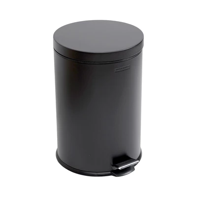 Gambar Krisbow Tempat Sampah Pedal Stainless Steel Round 20 Liter V2 - Hitam