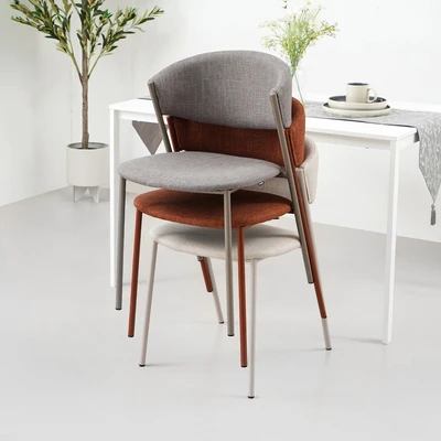 Gambar Informa Canna Kursi Makan Fabric - Krem Beige