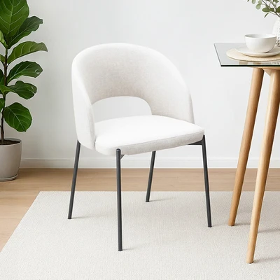 Gambar Informa Cobie Kursi Makan Fabric - Krem Beige