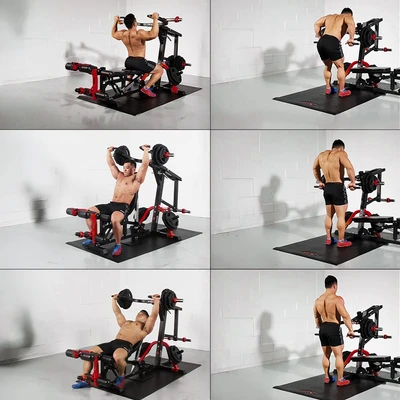 Gambar Kinetic Plate Loaded Home Gym H20 - Hitam/Merah