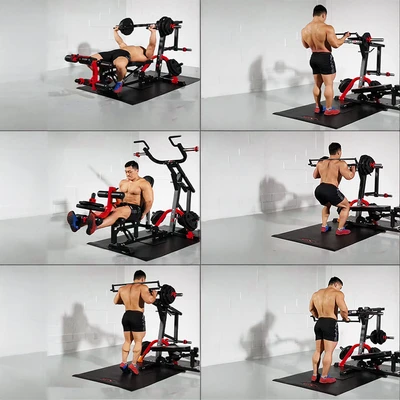 Gambar Kinetic Plate Loaded Home Gym H20 - Hitam/Merah