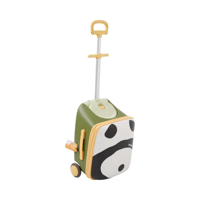 Gambar Passport Koper Anak PP Sittable Panda 20 Inch - Hijau