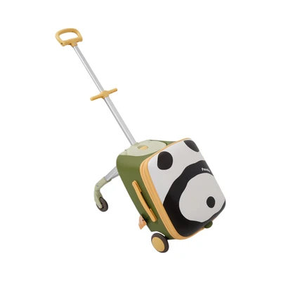 Gambar Passport Koper Anak PP Sittable Panda 20 Inch - Hijau