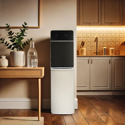 Gambar Klaz Dispenser Air Bottom Loading Thermoelectric Cooling Dengan Pintu - Silver