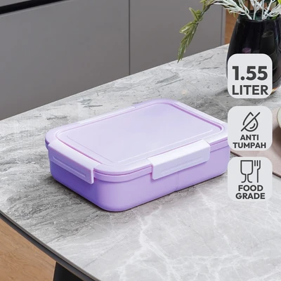 Gambar Appetite Cassie Kotak Makan 4 Sekat 1.55 Liter - Ungu