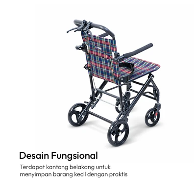 Gambar Galena Kursi Roda Lipat Traveling Kf9805-2 - Mix