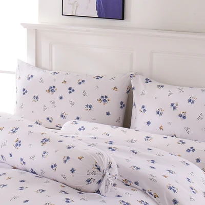 Gambar Sleeplite 120x200 cm Set 4 Pcs Seprai Single Microfiber Flower Yola