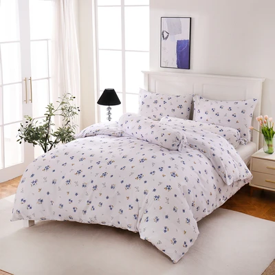 Gambar Sleeplite 160x200 cm Set 6 Pcs Seprai Queen Microfiber Flower Yola