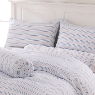Gambar Sleeplite 180x200 cm Set 6 Pcs Seprai King Microfiber Stripe Joan B