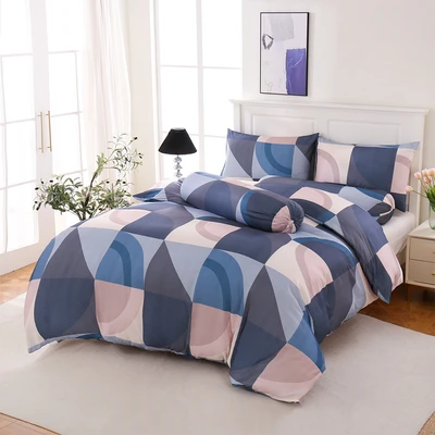 Gambar Sleeplite 180x200 cm Set 6 Pcs Seprai King Microfiber Polyester Abstract June - Mix