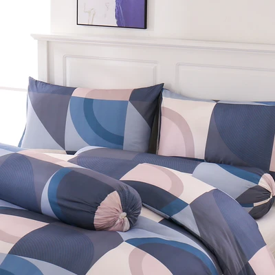 Gambar Sleeplite 180x200 cm Set 6 Pcs Seprai King Microfiber Polyester Abstract June - Mix