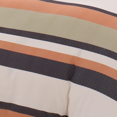 Gambar Sleeplite 160x200 cm Set 6 Pcs Seprai Queen Microfiber Stripe Tom F