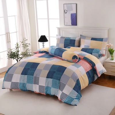 Gambar Sleeplite 120x200 cm Set 4 Pcs Seprai Single Microfiber Abstract Mina