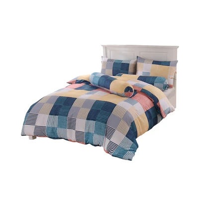 Gambar Sleeplite 120x200 cm Set 4 Pcs Seprai Single Microfiber Abstract Mina