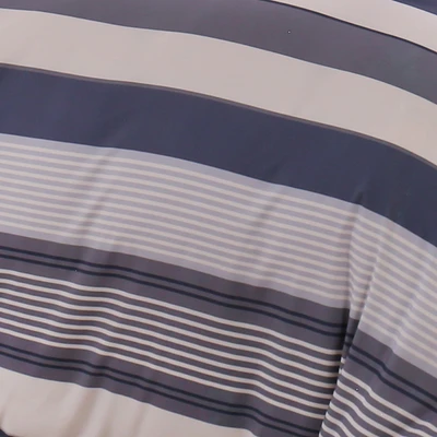Gambar Sleeplite 120x200 cm Set 4 Pcs Seprai Single Microfiber Stripe Ivan
