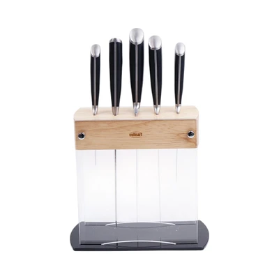 Gambar Culinart Pisau Dengan Block Penyimpanan Set 6 pcs Transparan