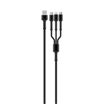 Jual Sovox Kabel Charger USB 3-in-1 1.2 Meter 3.4A Original | AZKO
