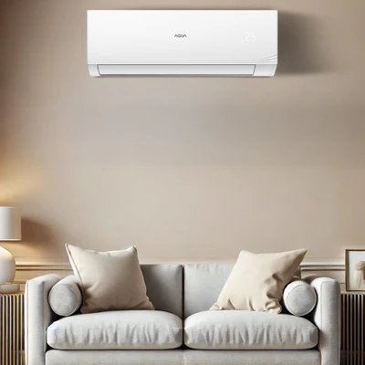 Gambar [Gratis Instalasi] Aqua Air Conditioner 1 PK AQA-KCR9FQBL - Putih