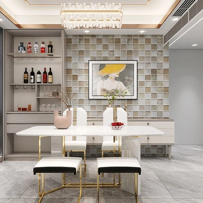 Gambar Forhom 70x70x0.5 cm Wallpaper 3D Foam - Krem Beige