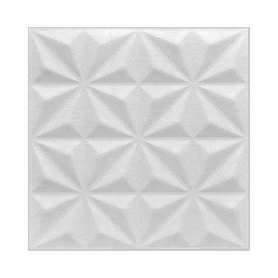 Gambar Forhom 70x70x0.5 cm Wallpaper 3D Foam Diamond - Putih
