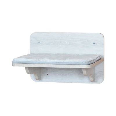 Gambar Pet Kingdom 38x29.5x25 cm Tempat Tidur Kucing Dinding 812 - Abu-Abu