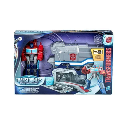 Gambar Transformers Earthspark Robot Optimus Prime Battle Base Trailer - Mix