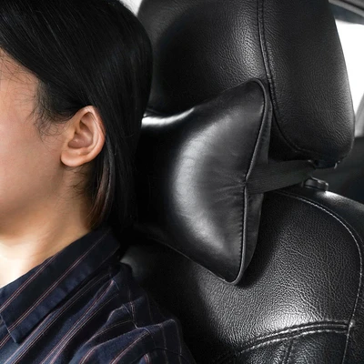 Gambar Otto Klasse Bantal Leher Kursi Mobil Leather - Hitam