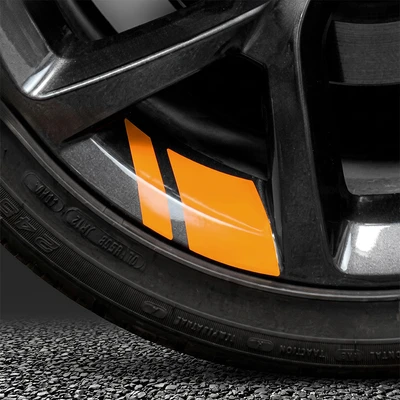Gambar Otto Klasse 7x10 cm Stiker Velg  Mobil Hub Retrofit - Kuning