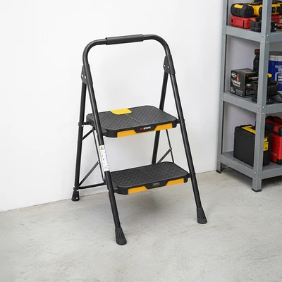 Gambar Fixsteps Tangga Lipat Steel 2 Step 0.8 mtr - Hitam