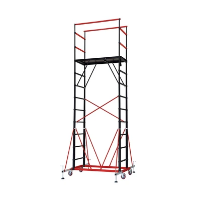 Gambar Fixsteps 5.3 Mtr Scaffolding Teleskopik - Merah/Hitam
