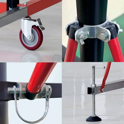 Gambar Fixsteps 5.3 Mtr Scaffolding Teleskopik - Merah/Hitam