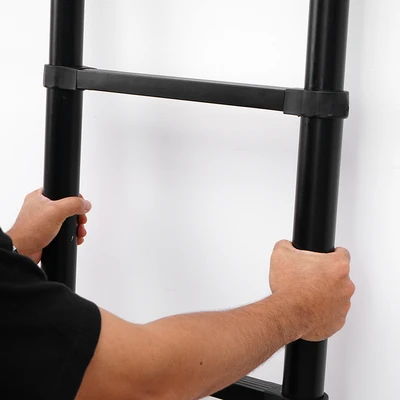 Gambar Fixsteps 3.8 Mtr Tangga Teleskopik Soft Close 11 Step - Hitam
