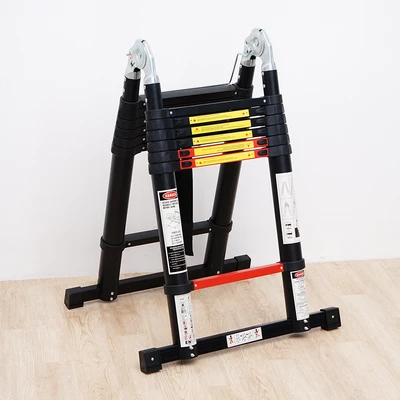 Gambar Fixsteps 5 Mtr Tangga Teleskopik Soft Close 2X7 Step - Hitam